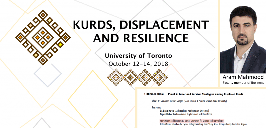 KUST participates in “Kurds-Displacement and Resilience” conference