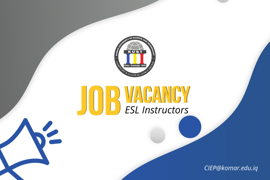 Job Vacancy – ESL Instructors