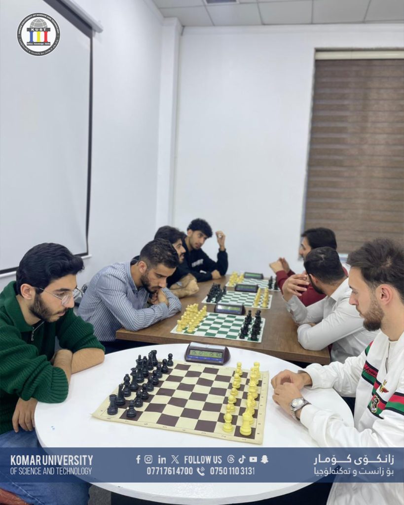 Komar University Secures 4th Place in Kurdistan Chess Tournament